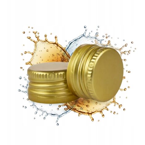 10 tappi in alluminio 31,5x18 per bottiglie damigiana, a prova di perdite, oro massiccio (1/5)