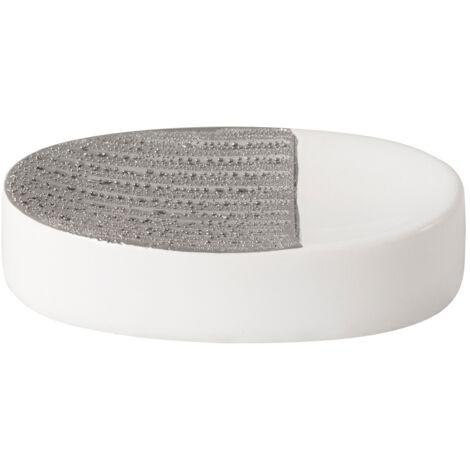 INTERNI AWD Portasapone Silvo 1389 in gres bianco argento