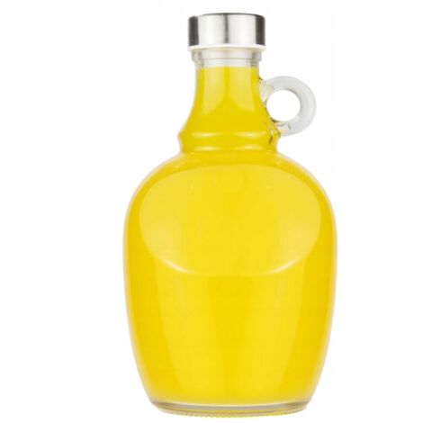 BOTTIGLIA DI VETRO GALLONE CON MANICO 1,5L DAMA PER VINO LIQUORI FATTI IN CASA REGALO (1/5)