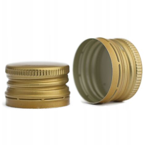 50 pezzi Tappi per bottiglia diametro 28mm ORO