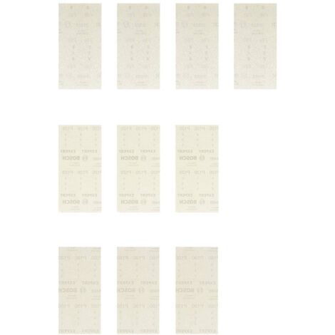 Fogli abrasivi Bosch M480 estrazione polvere gancio 93x186 mm (1/4)