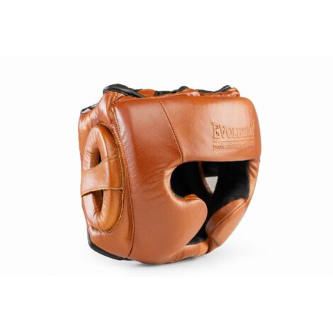 Casco da boxe in vera pelle Retro Tan Evolution L OG-140