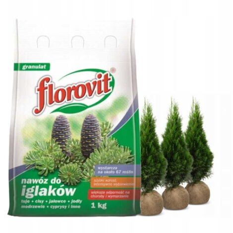 Fertilizzante Florovit per conifere, arbusti e alberi ornamentali 1 kg granulato (1/2)