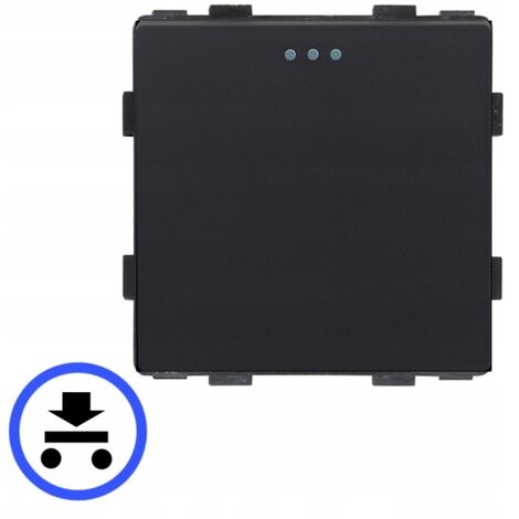 Interruttore luce - pulsante momentaneo 1P inserto meccanico nero RTX SH (1/5)