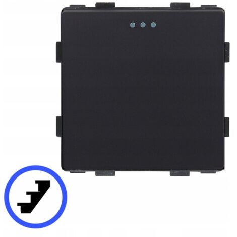 Interruttore luce scale 1P inserto meccanico nero RTX SH (1/5)