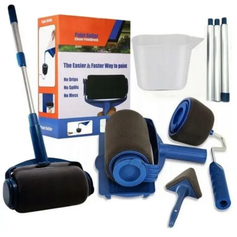 Rullo per pittura antigoccia, set universale di rulli per pittura 5 in 1