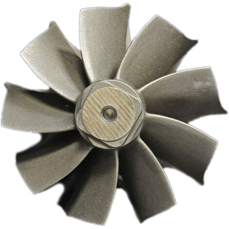 Rotore turbo albero ruota ad alto flusso 9 pale Garrett cuscinetto a sfere 49/54 (1/3)