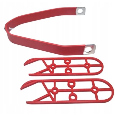 Supporto parafango rigido in alluminio per pneumatici Xiaomi da 10" rosso