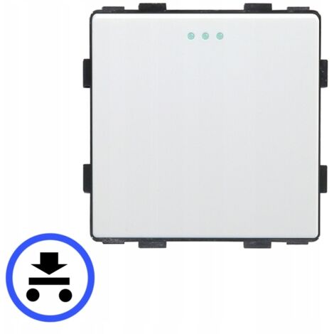 Interruttore luce - pulsante momentaneo 1P inserto meccanico bianco RTX SH (1/5)