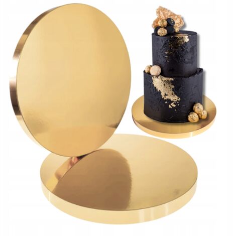 STYRODUR CAKE PAD 30 cm TUTTO BORDO ORO LATERALE STYRODUR SPESSORE 2 cm (1/5)