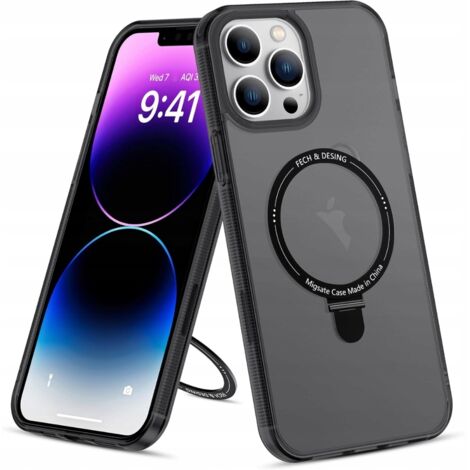 Custodia LOKASS All-in-1 per iPhone 13 Pro Max - Magnetica con supporto, Nero (1/4)