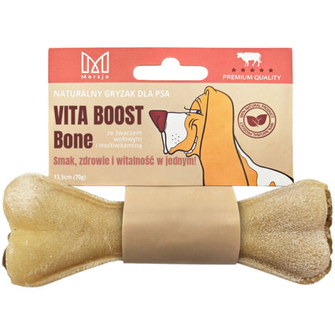 MERSJO osso da masticare per cani con rumine e multivitaminico 13,5 cm - vitalità (1/5)