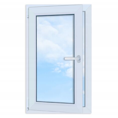 Finestra in PVC bianca 60x100 SINISTRA, nuova anta ribalta 600x1000 mm ...