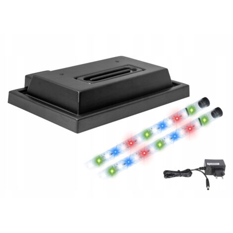 Copertura per acquario 40x25 nera + illuminazione LED FULL SPECTRUM ZBCBNB (1/5)