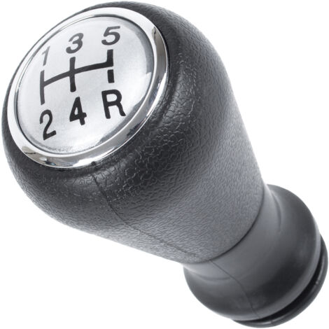 Pomello del cambio Peugeot 206 ARGENTO + NERO SCHEMA 5 MARCE