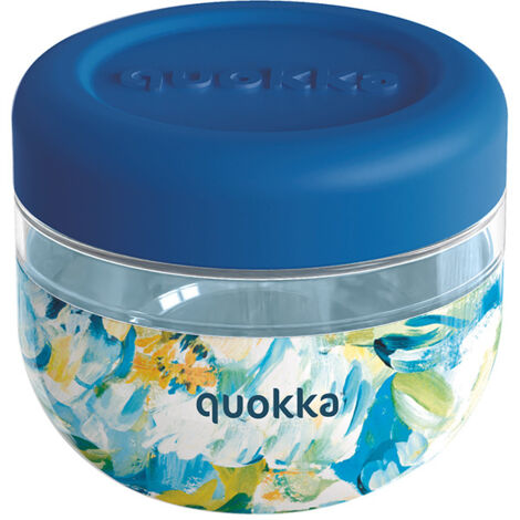 Quokka Bubble Food Jar - Contenitore per alimenti / Lunchbox 500 ml (Peonie blu) (1/3)