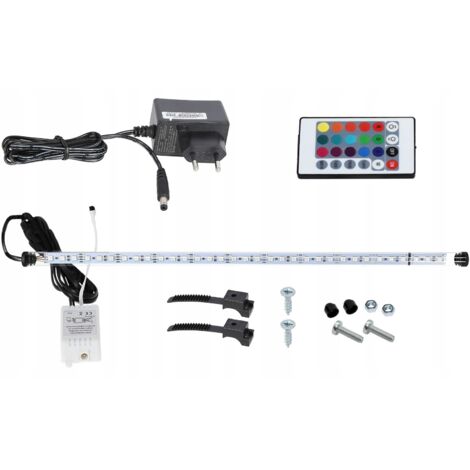 Lampada fluorescente per acquario a LED RGB AQUALED con telecomando 50cm I