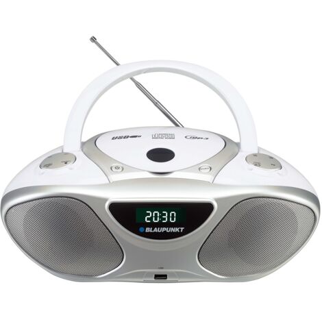 Blaupunkt BB14WH Lettore CD Registratore CD Argento Bianco