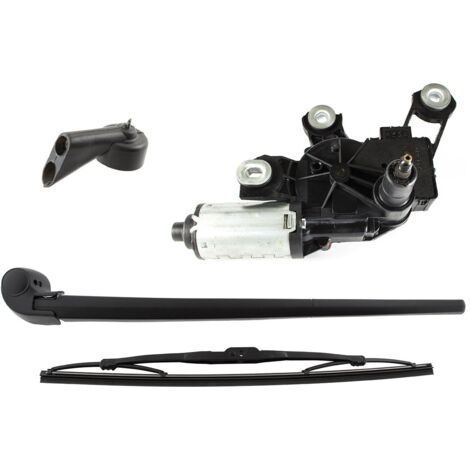 Audi A3 8P 2003- SET: motorino tergicristallo + braccio tergicristallo posteriore + spazzola + ugello lavavetro posteriore 3 pezzi SET