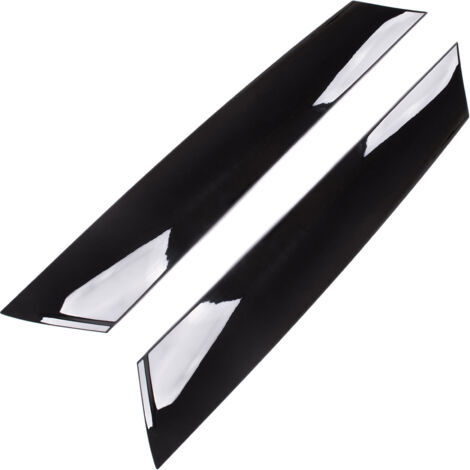 MINI R56 Striscia di copertura esterna del montante A NERO LUCIDO sinistra + destra 2 pezzi SET