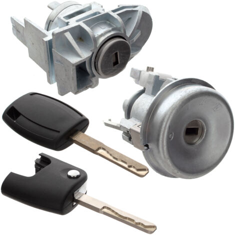 Ford Fiesta VI MK7 08-13 inserto di accensione + inserto serratura porta anteriore sinistra 2 pezzi Set