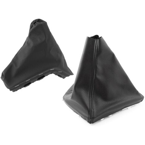 Opel Astra III H 04-14 cuffia leva cambio + cornice NERA + cuffia freno a mano + cornice NERA SET 2 pezzi