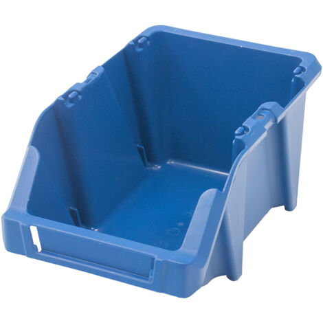 Contenitore portaoggetti Mega-M, vassoio da officina, M, plastica, 200x300x130 mm, blu, N