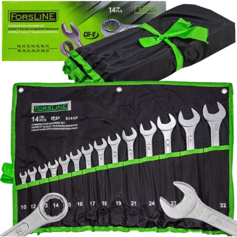 FORSLINE Set di chiavi combinate grandi 14 pezzi 10 - 32 mm Cr-V (1/5)