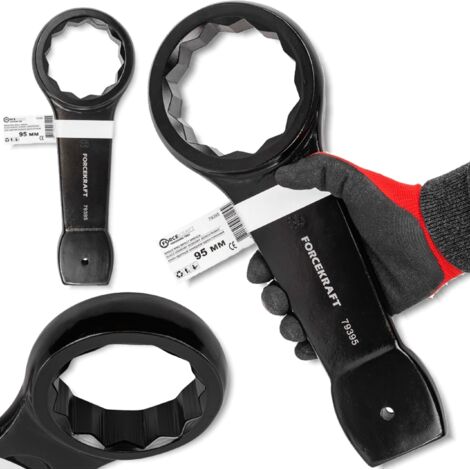 CHIAVE ANELLO A IMPATTO MONOFRONTE FORCEKRAFT 95 mm (1/5)