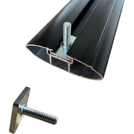 Scanalatura a T da 25 mm per travi in alluminio (1/4)