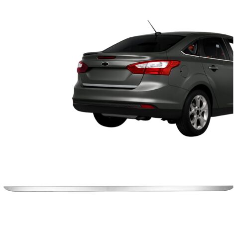 Listello decorativo per portellone posteriore in acciaio inox cromato Ford Focus 2014-2018 berlina (1/5)