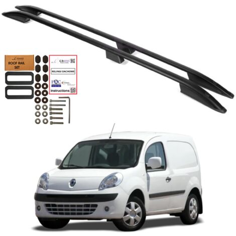 Barre portatutto RENAULT KANGOO II 2008-2022 L2 LONG Nero Solido Resistente