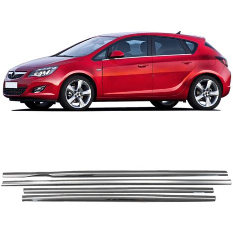 Finiture dei finestrini laterali in acciaio inox per Opel Astra J HB dal 2010 al 2019 (1/5)