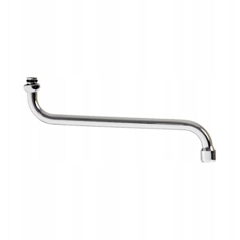 Bocca per rubinetto lavabo S 1/2" cromata 250 mm acciaio inox