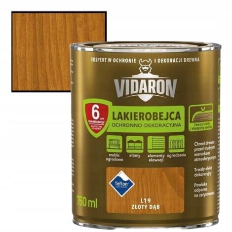 Vernice protettiva per legno rovere dorato 0,75l