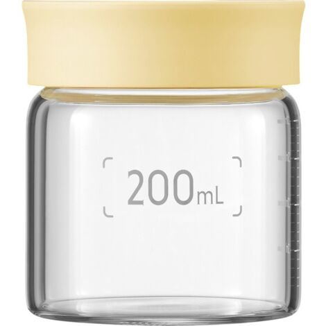 Barattoli in vetro BUYDEEM da 200 ml con tappo giallo Mellow, modello CS1007/A2 (1/2)