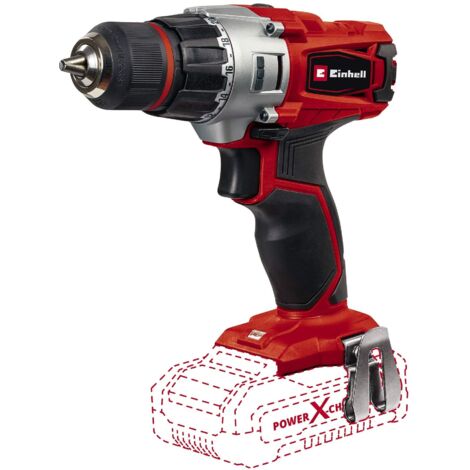 Einhell TE-CD 18/2 Li-Solo Trapano avvitatore Power X-Change (18 V, 2 velocità, vel. 1- giri min. 0-350 e 2- giri min. 0-1250, torsione 44Nm, senza batteria e caricabatteria)