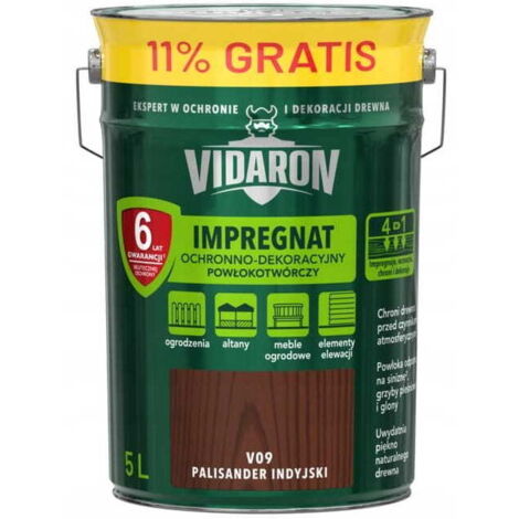 Rivestimento protettivo e decorativo impregnante Vidaron 5L palissandro indiano