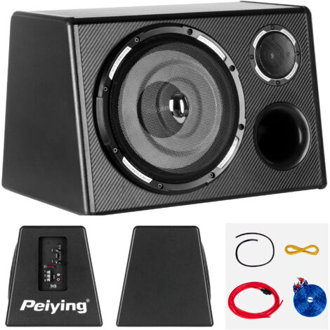 Subwoofer per auto con cassa per bassi a tubo Peiying da 10" 200 W (1/5)