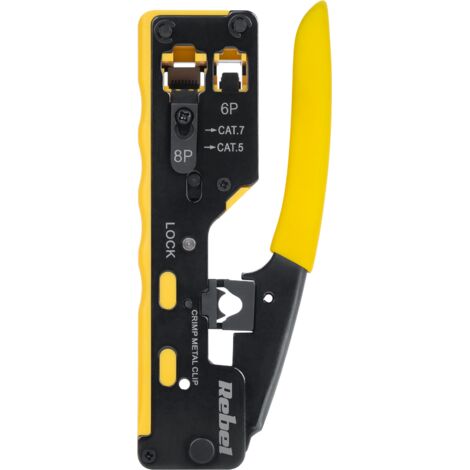 Pinza crimpatrice passante Rebel RJ45/RJ12