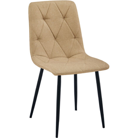 Sedia LIBRA - tessuto marrone / gambe nere x 1