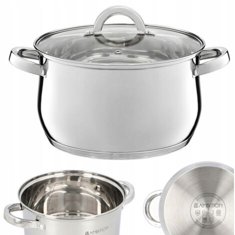 Ambition Pentola in acciaio inox con coperchio 2,5 l Berry (1/4)
