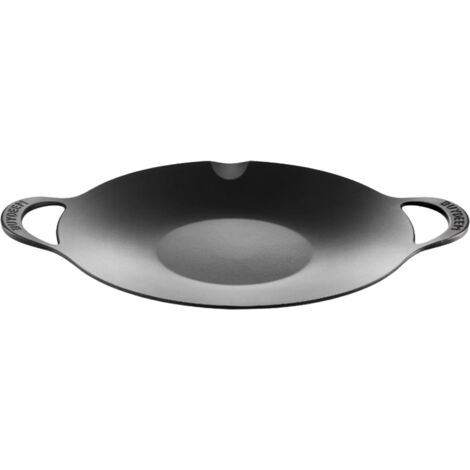BUYDEEM Vassoio per grigliare e friggere in alluminio 36 cm, modello CP101, colore nero (1/4)