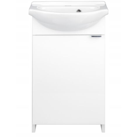 Mobile bagno a terra con lavabo 40 Kredo bianco