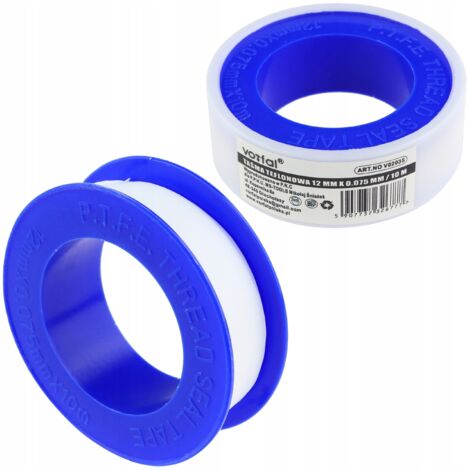 Nastro Teflon sigillante 12mm x 0.75mm / 10m