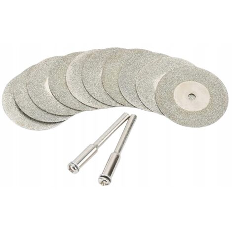 Set di 10 dischi diamantati da 30 mm tipo Dremel per taglio e levigatura