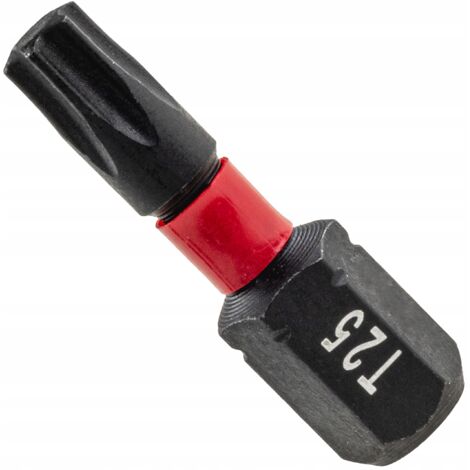 Bit d'impatto per avvitatore magnetico Torx con punta a croce TX25 25 mm (1/3)