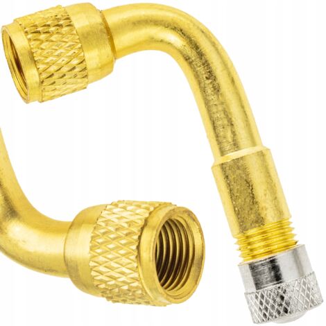 Prolunga angolare adattatore per gonfiaggio pneumatici 90° valvola metallica 36 mm