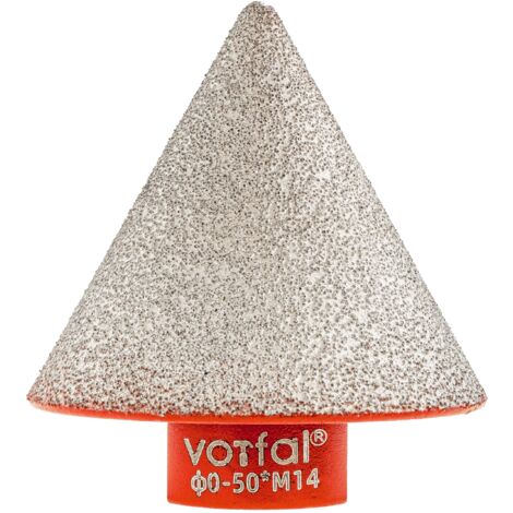 LIMA FRESA CONICA TRAPANO A CORONA DIAMANTE CONO LAVORAZIONE GRES M14 2-50 MM