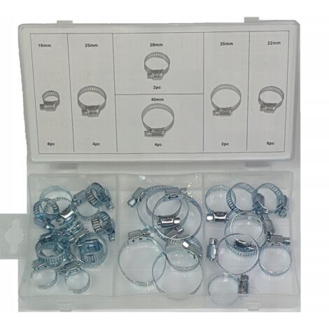 Set Completo Pinze Fasce di Serraggio Clamps 26 Pezzi Organizzatore in Acciaio (1/5)